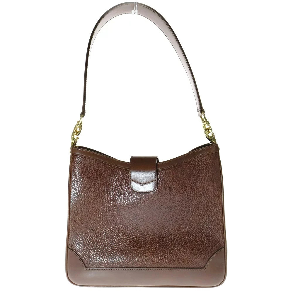 Celine Bag Handbag Leather Hobo Brown Shoulder - Picture 1 of 6